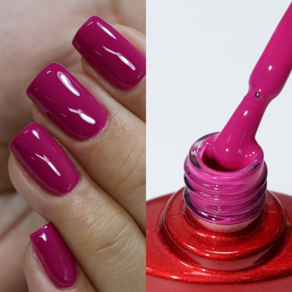 Nail Art Violet - MSHARE 10ml Lila-Roter Base Gel Polish
