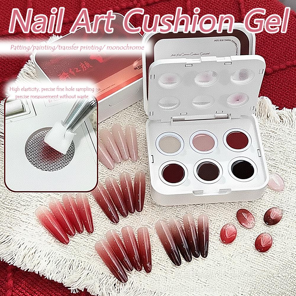 Nail Art Gothic - 6 Farben Rosa Pat Painting Gel