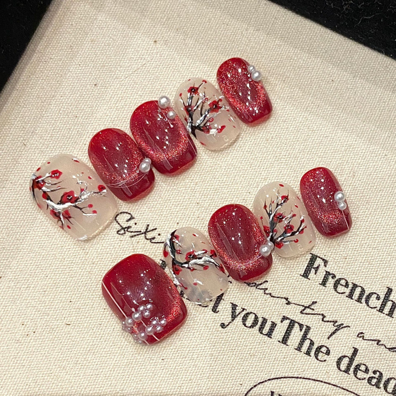 Nail Art Red - Großhandel Nail Art Crystal Cat Eye