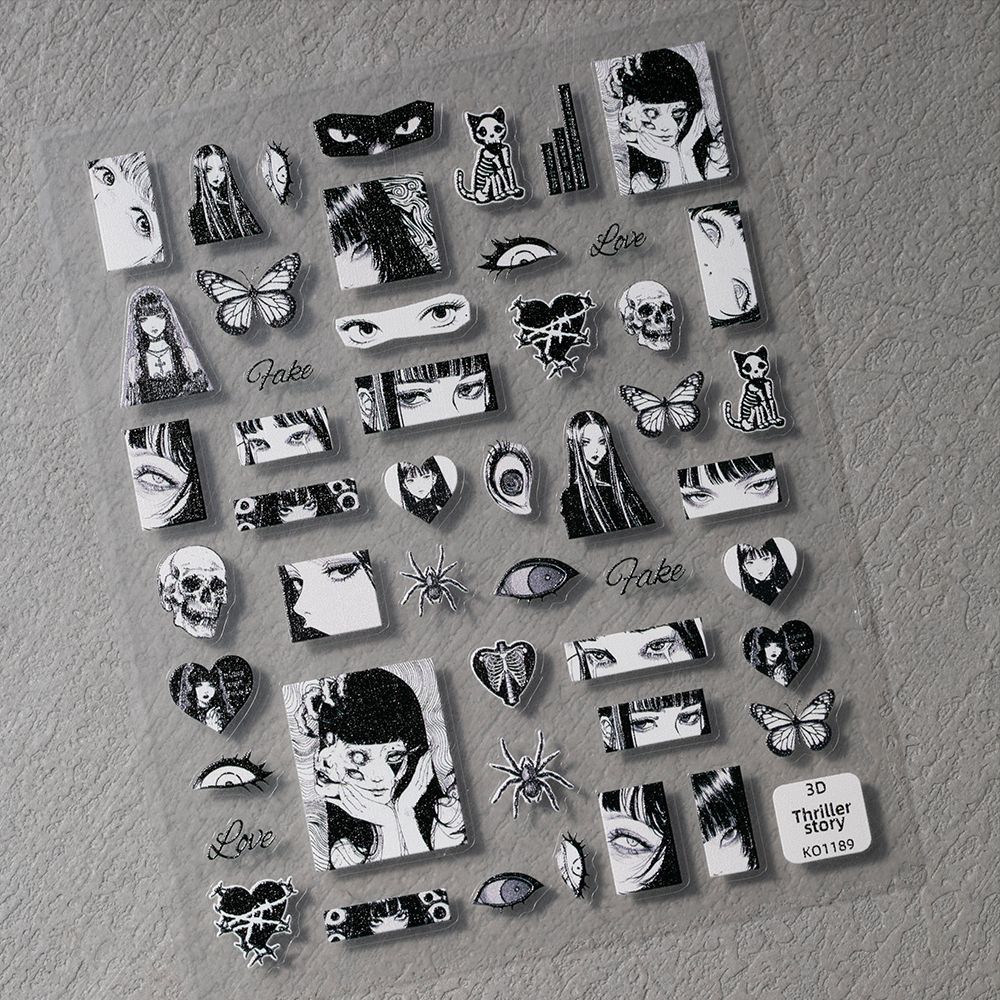 1 Stück/Großhandel Gothic Schw – Nail Art Gothic Bewertung und Preis