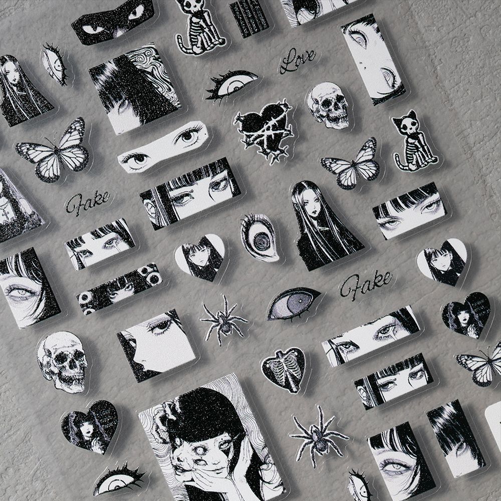 1 Stück/Großhandel Gothic Schw – Nail Art Gothic Bewertung und Preis