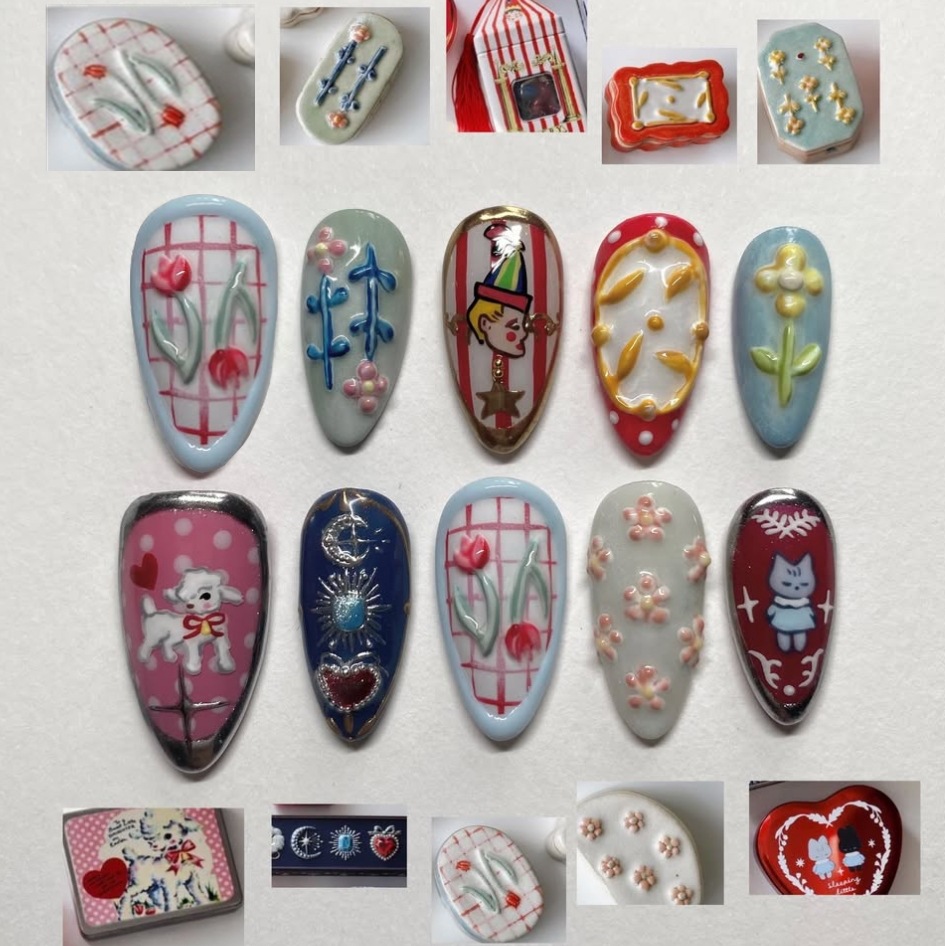 24 Stück Dunkle Gothic Punk Kü – Nail Art Gothic Bewertung und Preis
