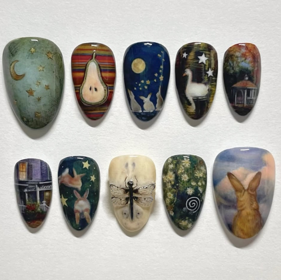 24 Stück Dunkle Gothic Punk Kü – Nail Art Gothic Bewertung und Preis
