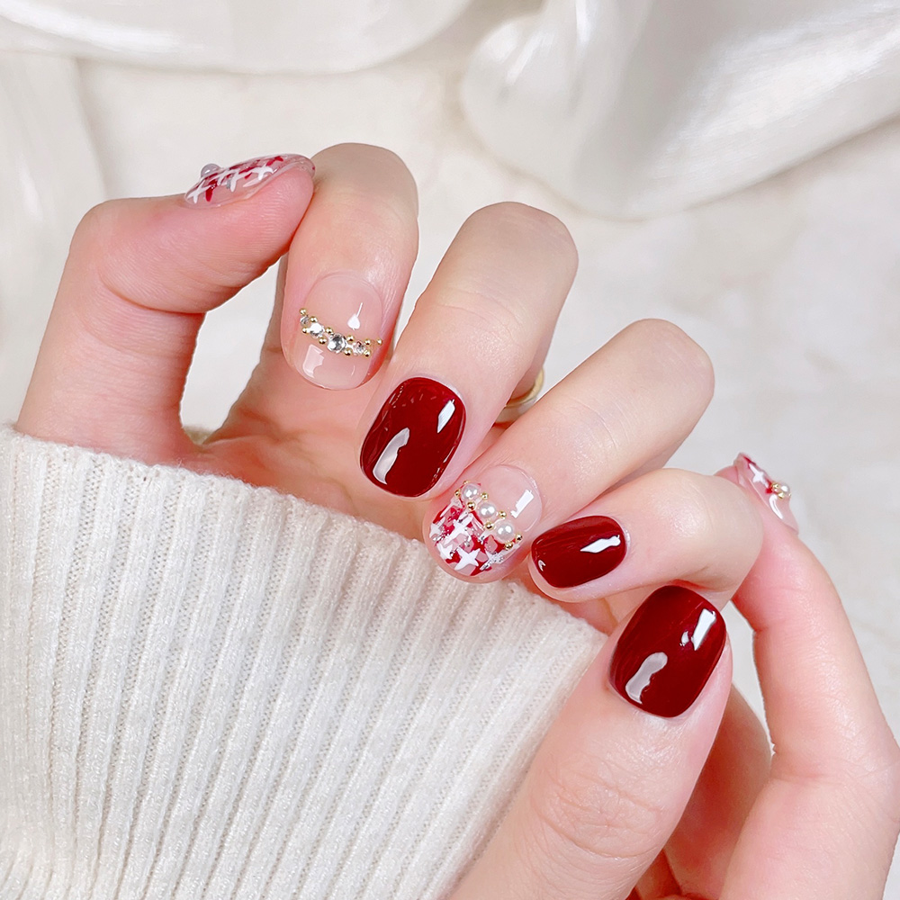 10 Stück Kurze Quadratische Ru – Nail Art Red Bewertung und Preis