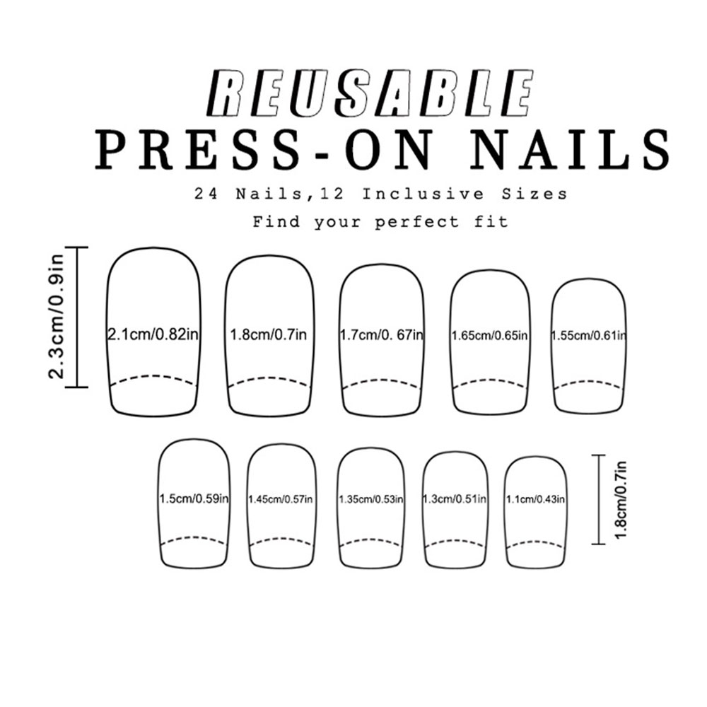 24 Stück/Set bunte künstliche  – Nail Art Red Bewertung und Preis